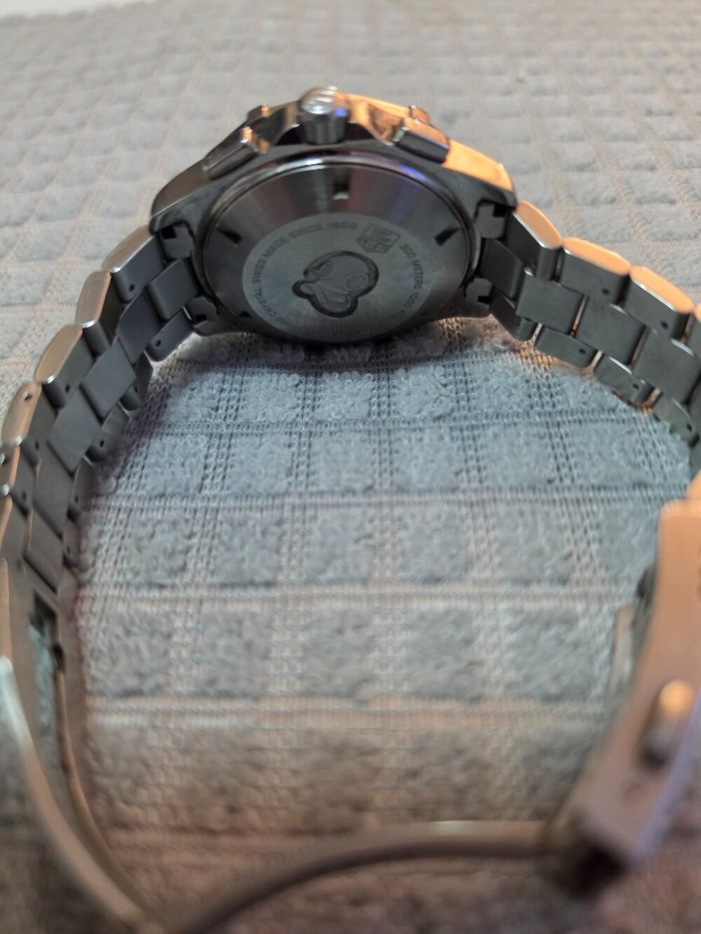 TAG Heuer Aquaracer 44mm Black Day/Date Dial Diamond Bezel Auto Watch CAF2014 - Picture 4 of 6